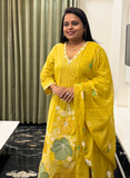Yellow cotton dress