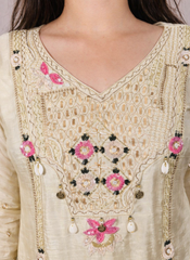 Off White Silk Heavy Dress – Occasion Wear