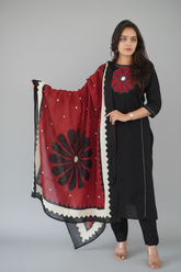 Black Cotton Dress for Women