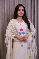The "Abstract Geometry" Cotton Silk Suit