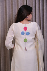 The "Abstract Geometry" Cotton Silk Suit