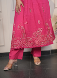 Rani mul-cotton embroidery dress