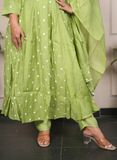 Light green embroidery dress