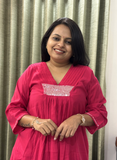 Pink Cotton Silk Dress – Elegant & Stylish