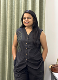Black Cotton Co-Ord Set for Women