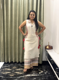 Khadi Cotton with Handweaving Sleeveless Kurta & Palazzo Set