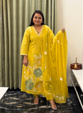 Yellow cotton dress