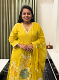 Yellow cotton dress