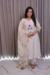 The "Abstract Geometry" Cotton Silk Suit