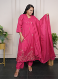 Rani mul-cotton embroidery dress