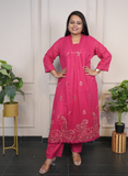 Rani mul-cotton embroidery dress