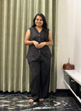Black Cotton Co-Ord Set for Women