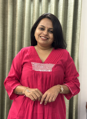 Pink Cotton Silk Dress – Elegant & Stylish