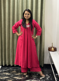 Pink Cotton Silk Dress – Elegant & Stylish