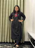 Black Cotton Dress for Women