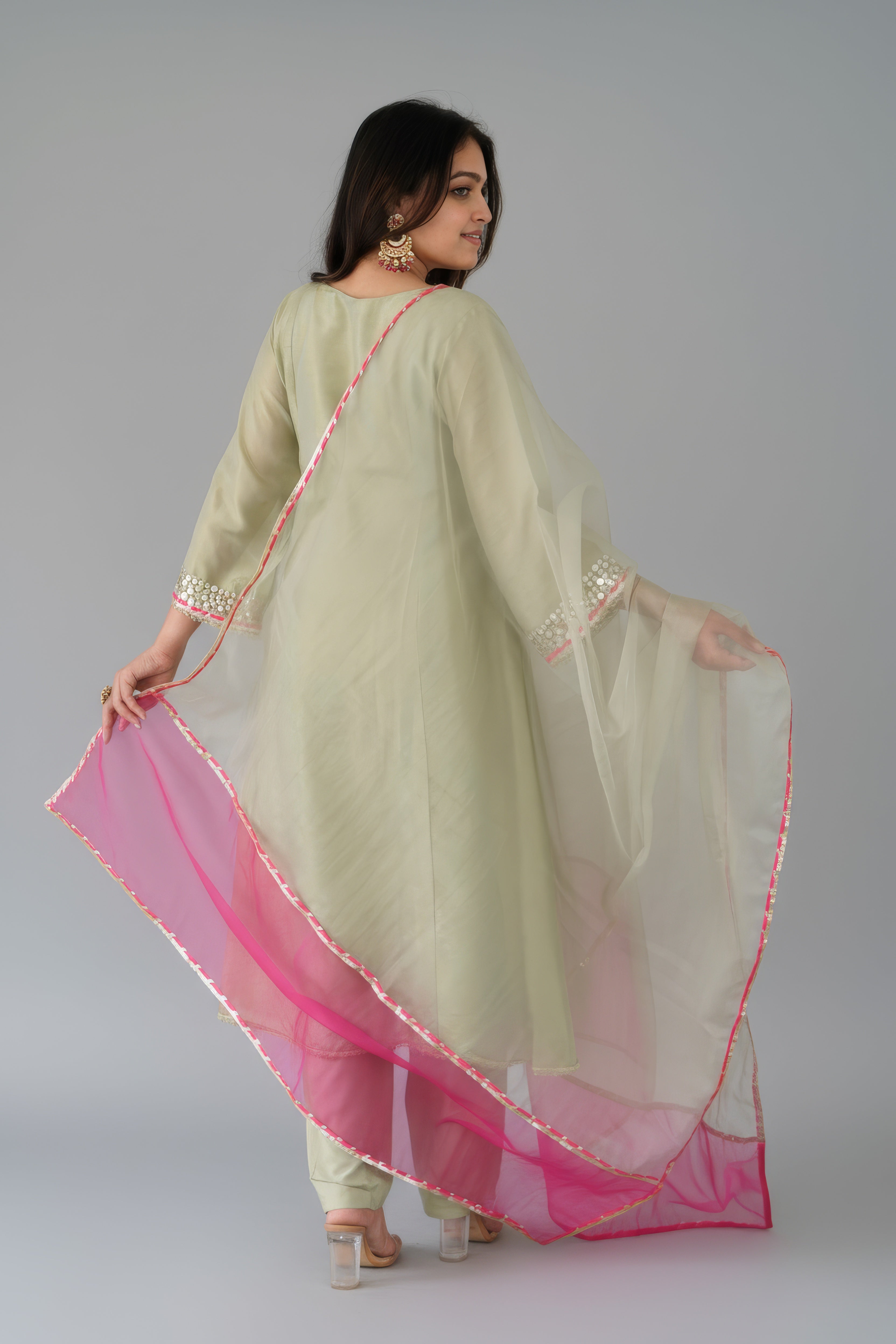 Pista Pink Tissue Heavy Dress